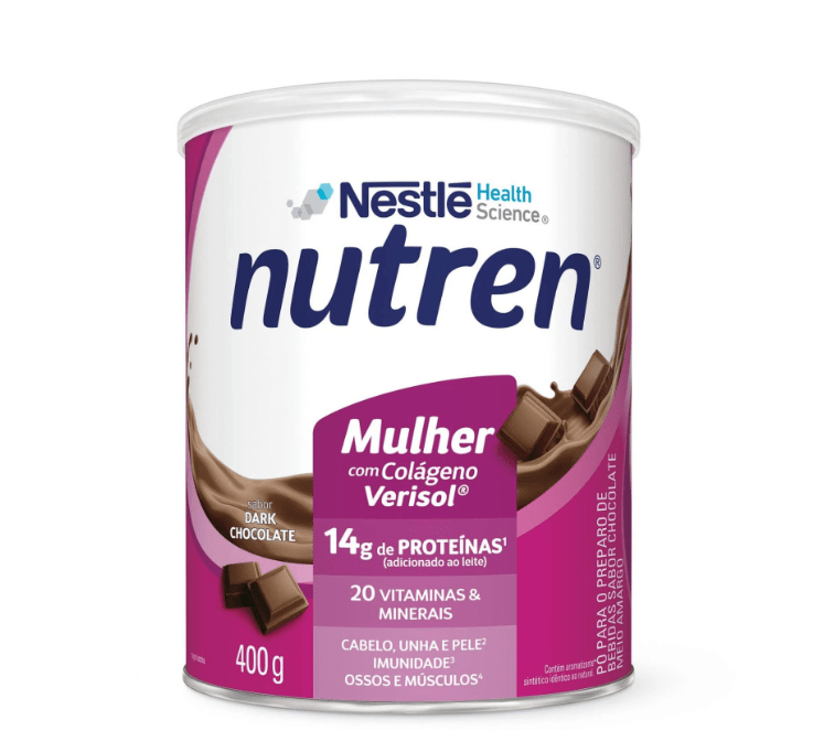 Suplemento Alimentar Nutren Beauty sabor chocolate 400g