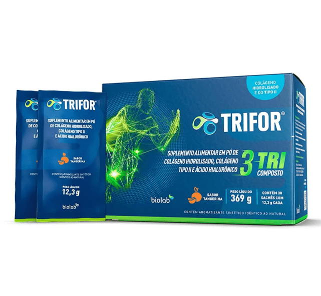 Suplemento Alimentar Trifor Sabor Tangerina 30 Sachês