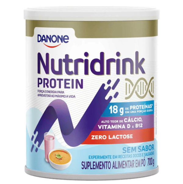 Suplemento Alimentar em Pó Nutridrink Protein Sem Sabor 700g