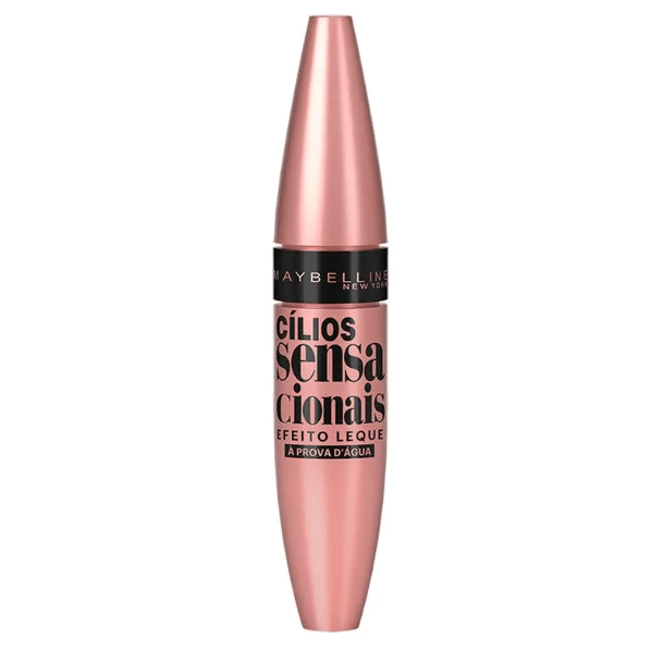 Máscara para Cílios Maybelline Sensacionais Efeito Leque À Prova D’água Preto 9ml