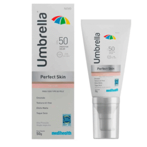 Protetor Solar Facial Umbrella Perfect Skin FPS 50 cor Claro 50g