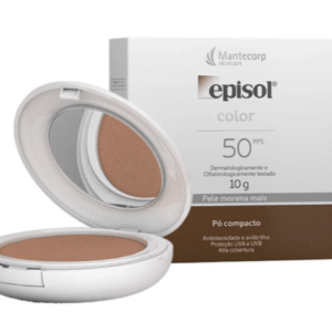 Protetor Solar Pó Compacto Episol Color FPS 50 Mantecorp Pele Morena Mais 10g